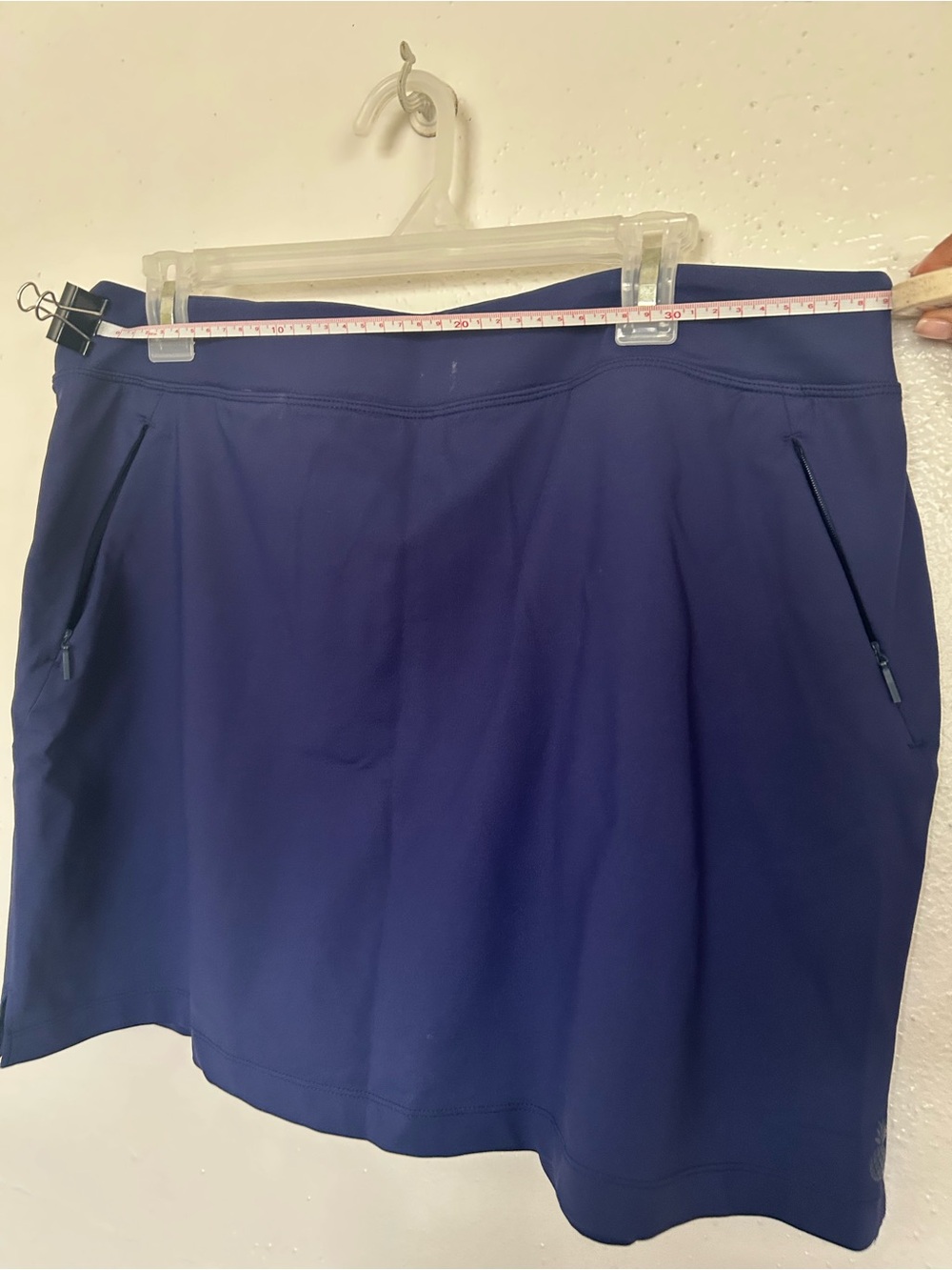 Tommy Bahama Navy Blue Skirt with Zip Pockets and shorts